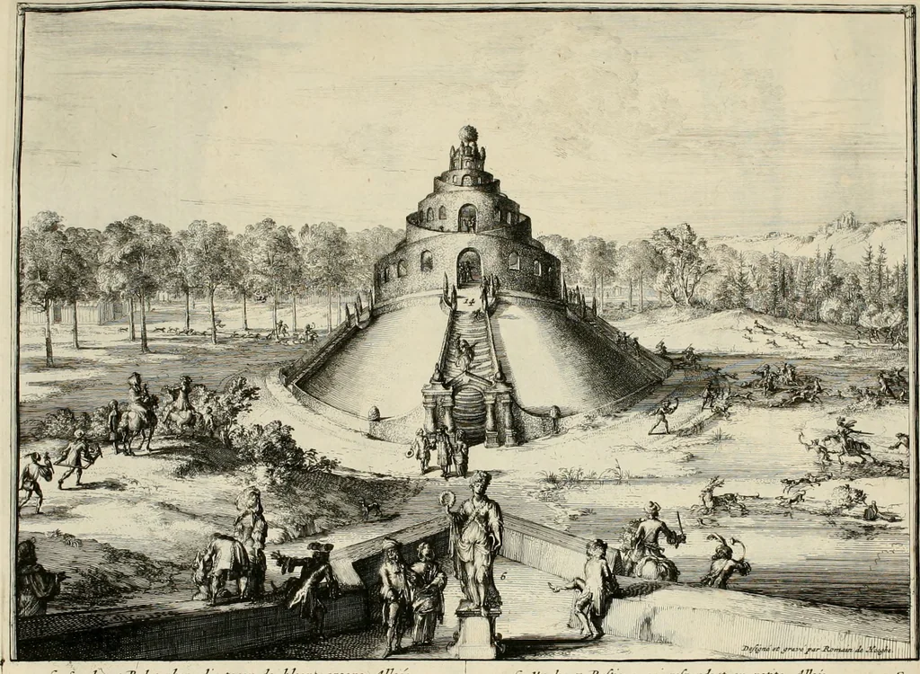 An illustration from Villa Angiana, vulgo het Perc van Anguien, 1685, leaf 17