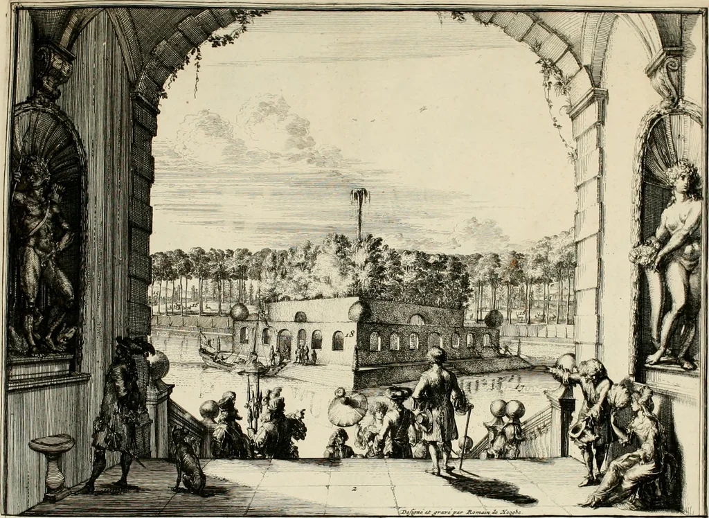 An illustration from Villa Angiana, vulgo het Perc van Anguien, 1685, leaf 18