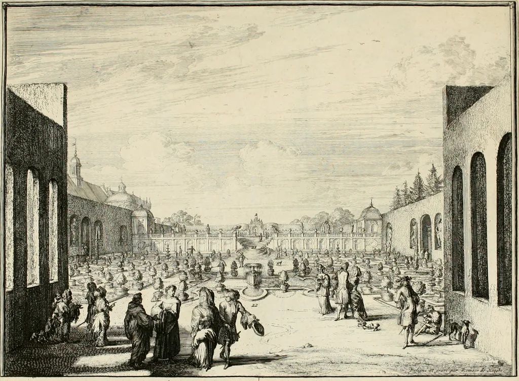 An illustration from Villa Angiana, vulgo het Perc van Anguien, 1685, leaf 20
