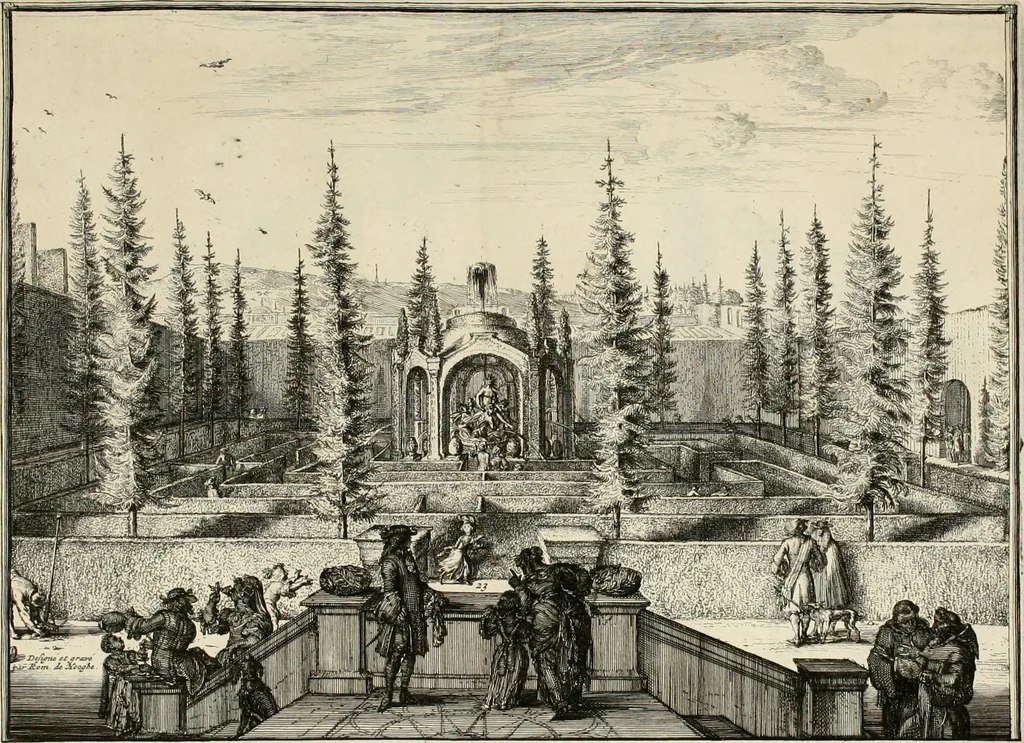 An illustration from Villa Angiana, vulgo het Perc van Anguien, 1685, leaf 21