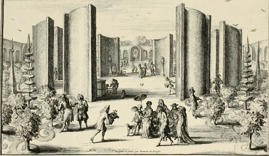 An illustration from Villa Angiana, vulgo het Perc van Anguien, 1685, leaf 22