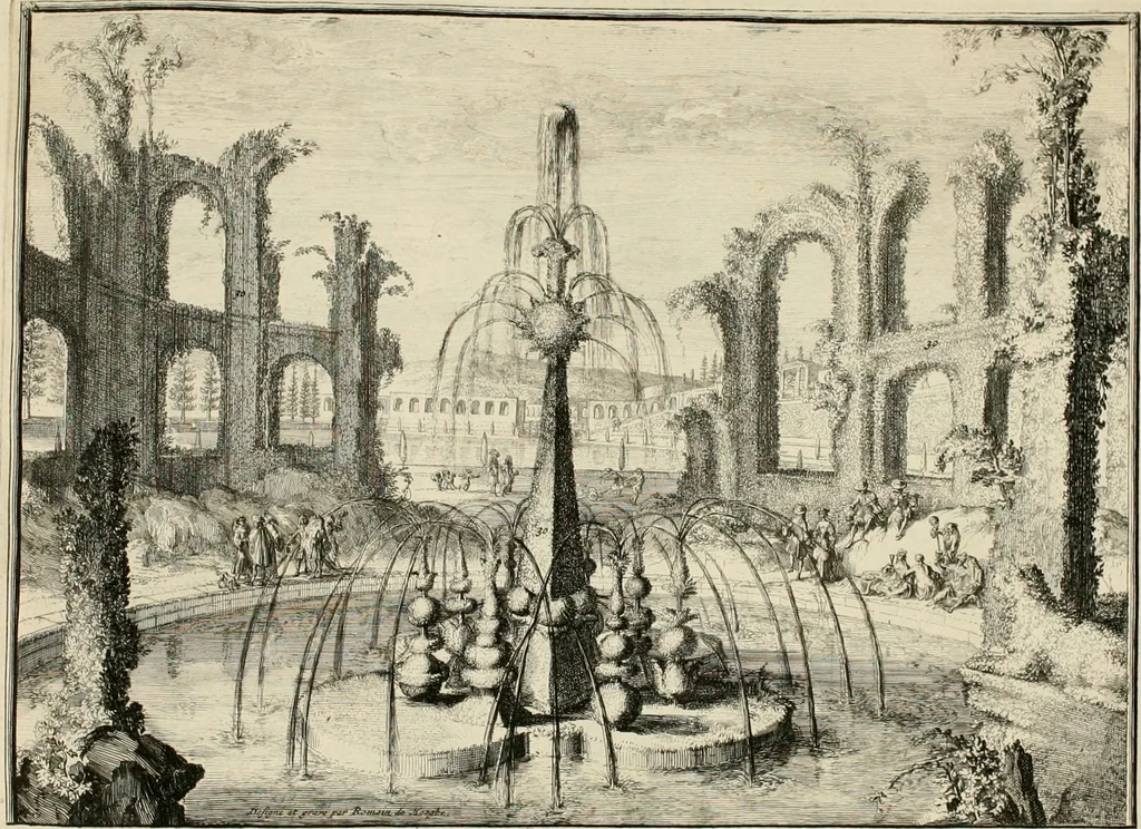 An illustration from Villa Angiana, vulgo het Perc van Anguien, 1685, leaf 25