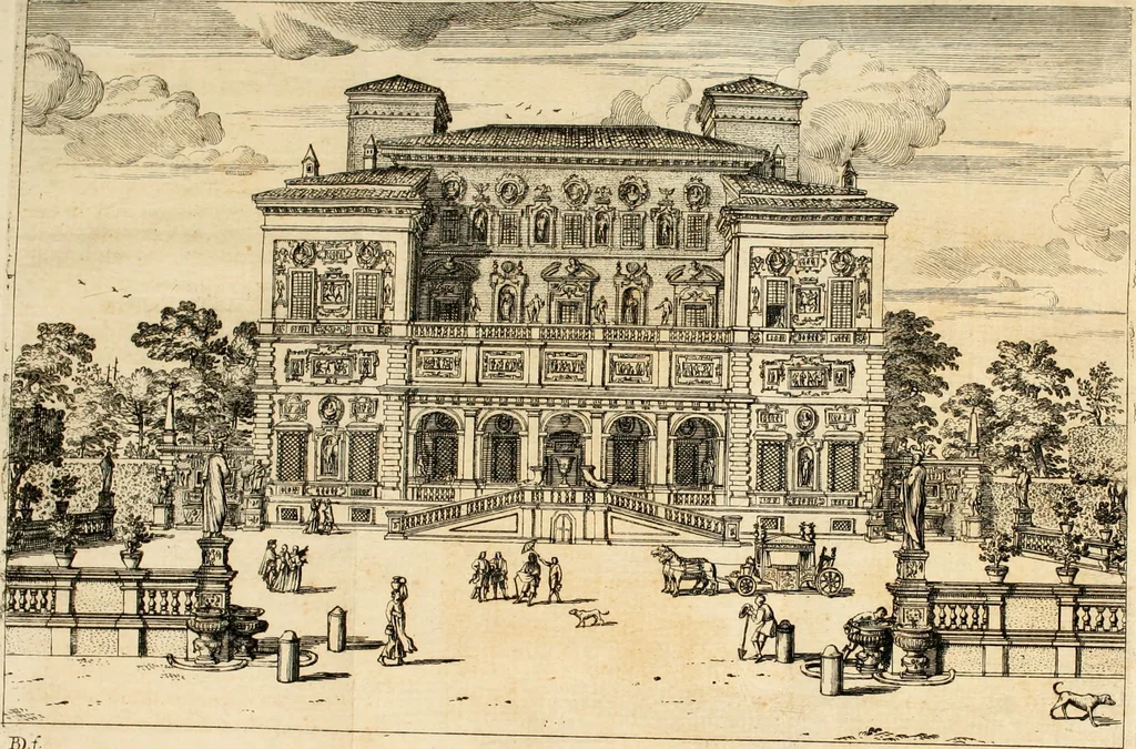 An illustration from Villa Borghese fuori di Porta Pinciana, 1650, leaf 38
