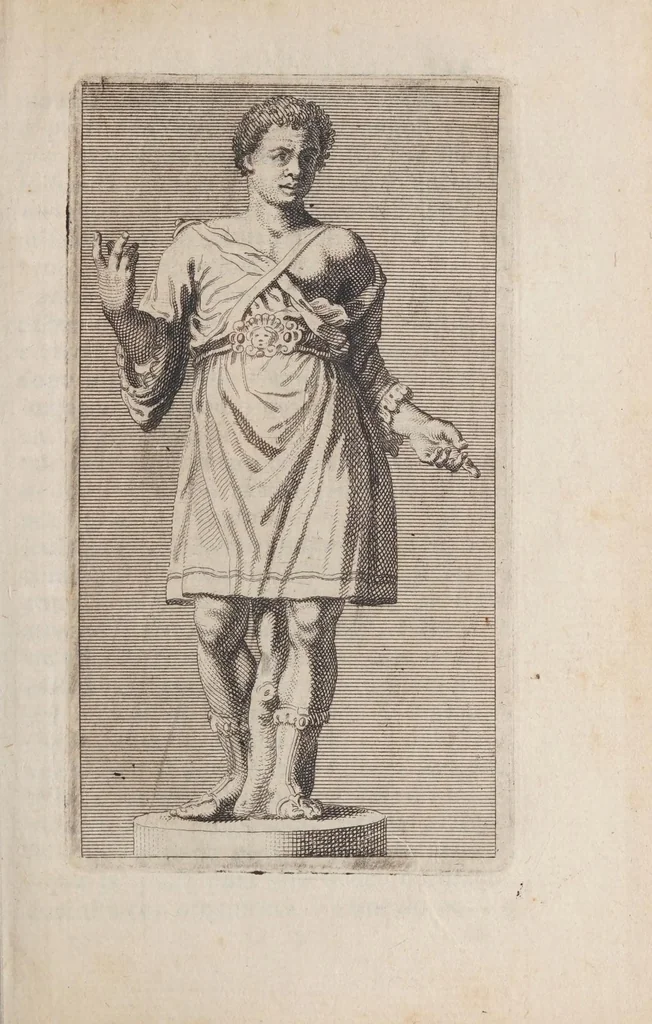 An illustration from Villa Borghese fvori di Porta Pinciana : con l'ornamenti che si osseruano nel di lei palazzo e con le figure delle statue più singolare : all'illustriss. ... d. Gio:Battista Borghese., 1700, leaf 245