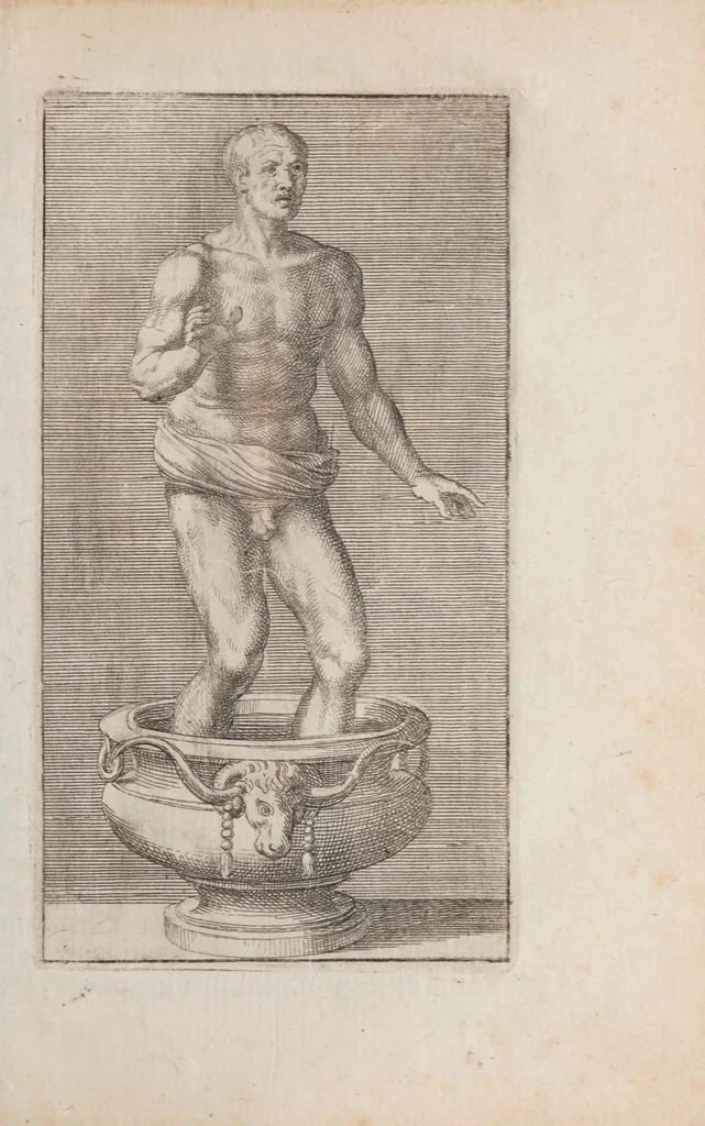 An illustration from Villa Borghese fvori di Porta Pinciana : con l'ornamenti che si osseruano nel di lei palazzo e con le figure delle statue più singolare : all'illustriss. ... d. Gio:Battista Borghese., 1700, leaf 311