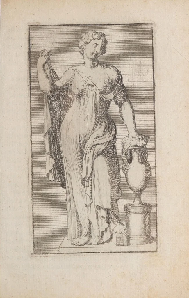 An illustration from Villa Borghese fvori di Porta Pinciana : con l'ornamenti che si osseruano nel di lei palazzo e con le figure delle statue più singolare : all'illustriss. ... d. Gio:Battista Borghese., 1700, leaf 345