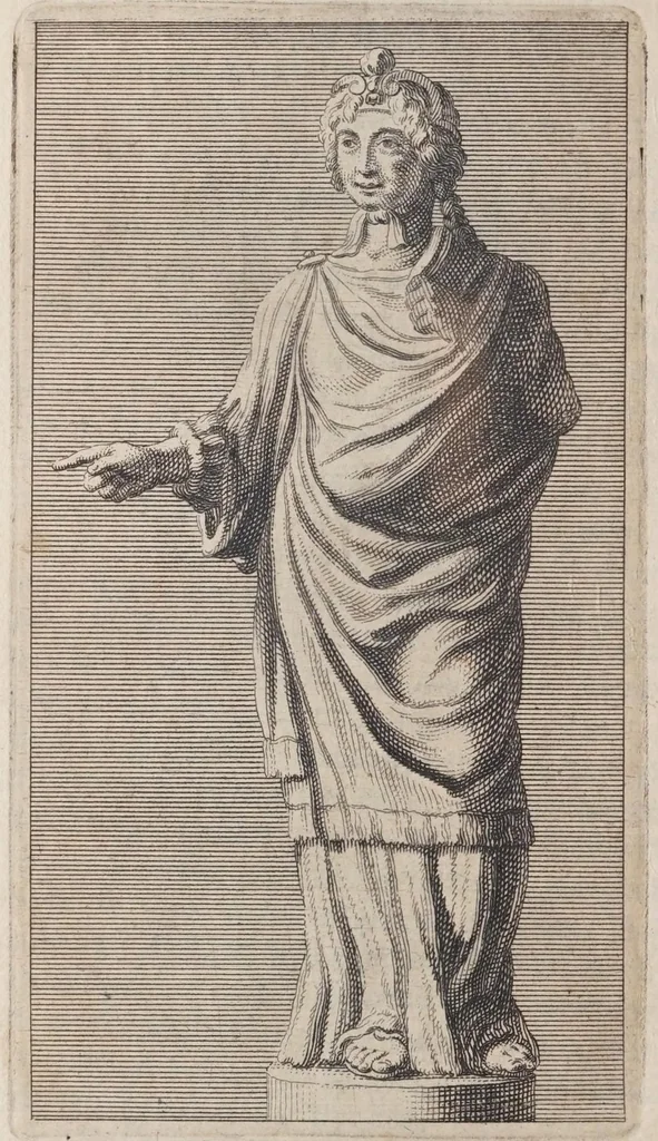 An illustration from Villa Borghese fvori di Porta Pinciana : con l'ornamenti che si osseruano nel di lei palazzo e con le figure delle statue più singolare : all'illustriss. ... d. Gio:Battista Borghese., 1700, leaf 352