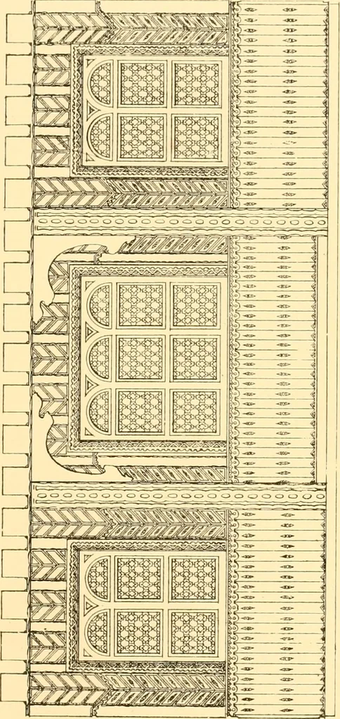 An illustration from Village architecture, being a series of picturesque designs for the inn, the schoolhouse, almshouses, markethouse, shambles, workhouse, parsonage, townhall, and church: forming a sequel to a work on rural architectue, 1837, leaf 80