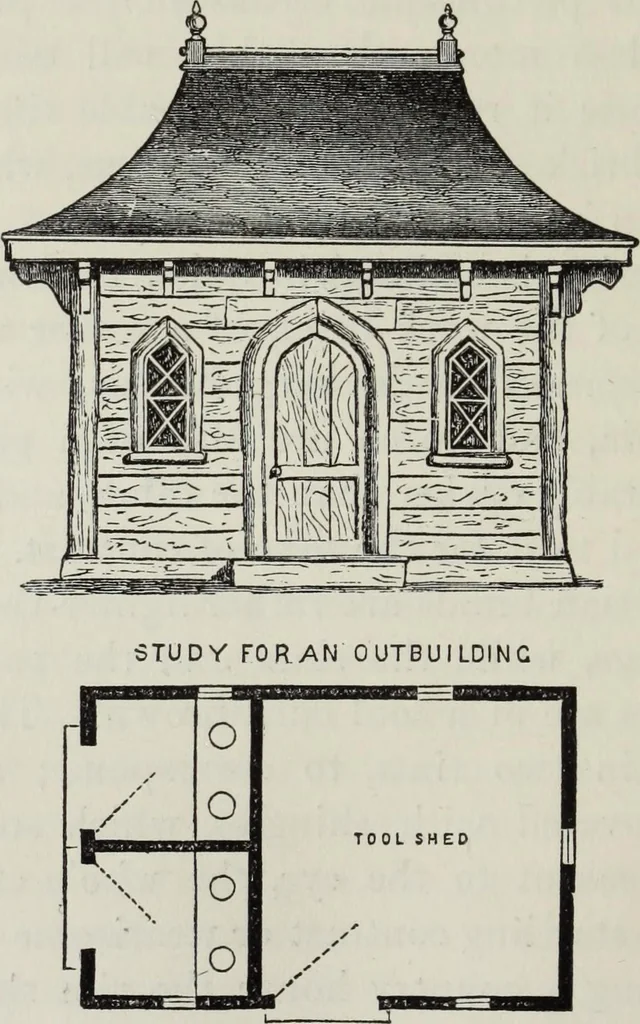 An illustration from Villas and cottages, 1874, leaf 149