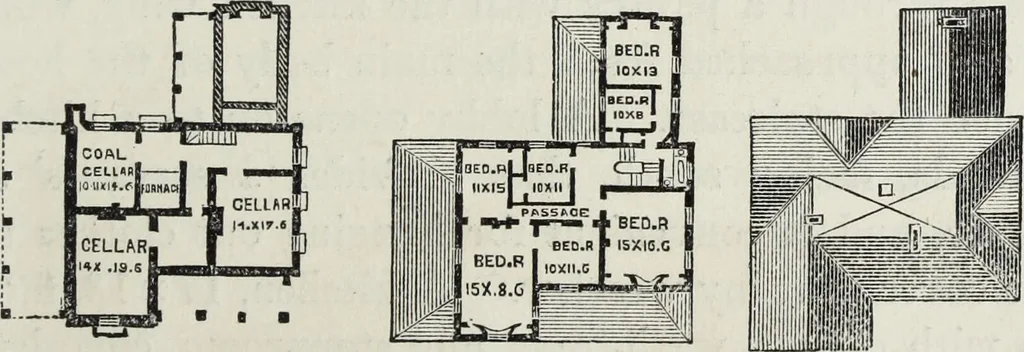 An illustration from Villas and cottages, 1874, leaf 176