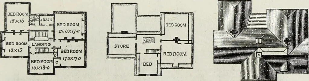 An illustration from Villas and cottages, 1874, leaf 182