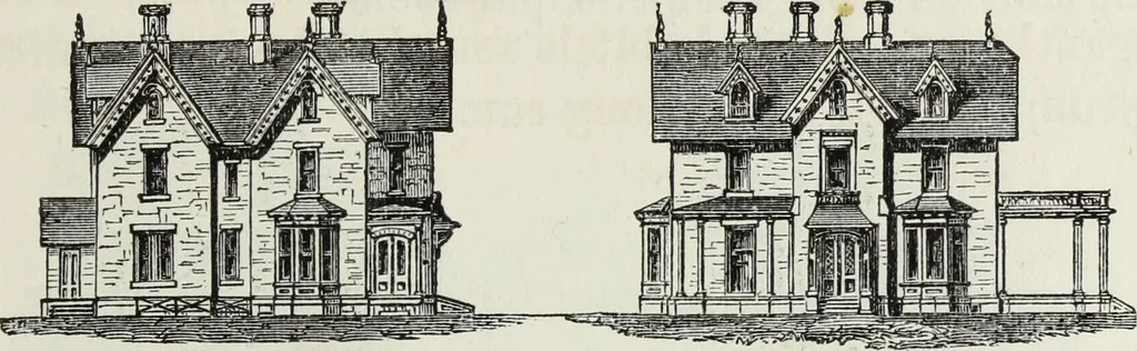 An illustration from Villas and cottages, 1874, leaf 192