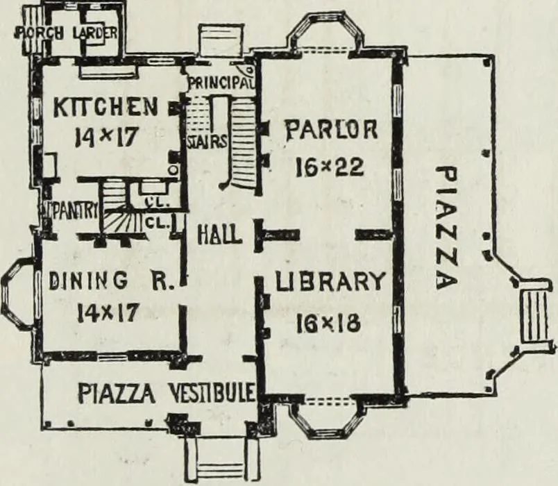 An illustration from Villas and cottages, 1874, leaf 192