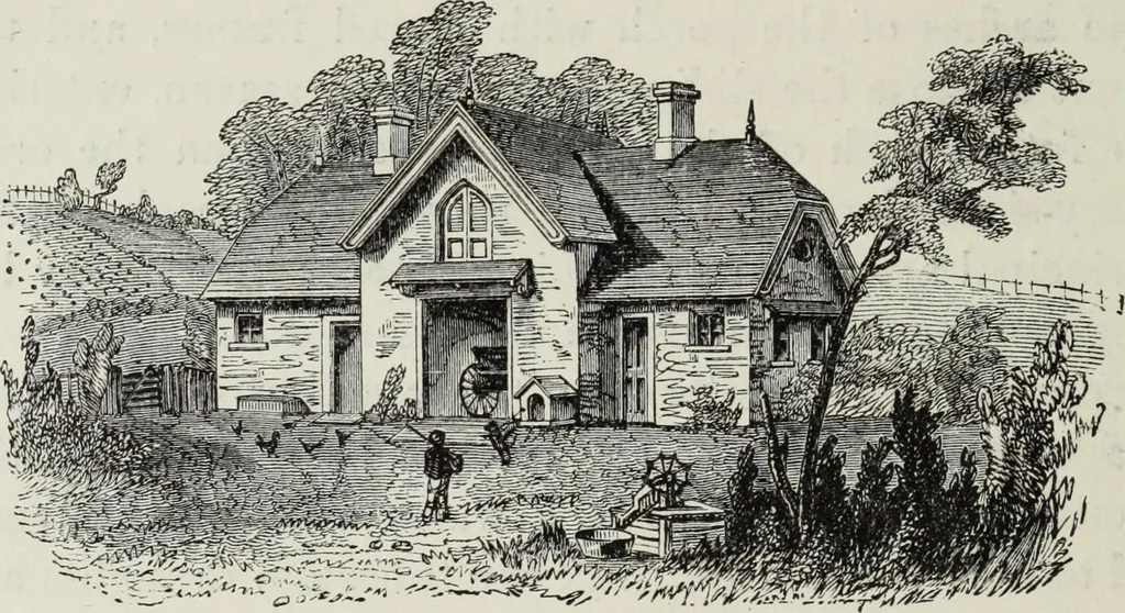 An illustration from Villas and cottages, 1874, leaf 207