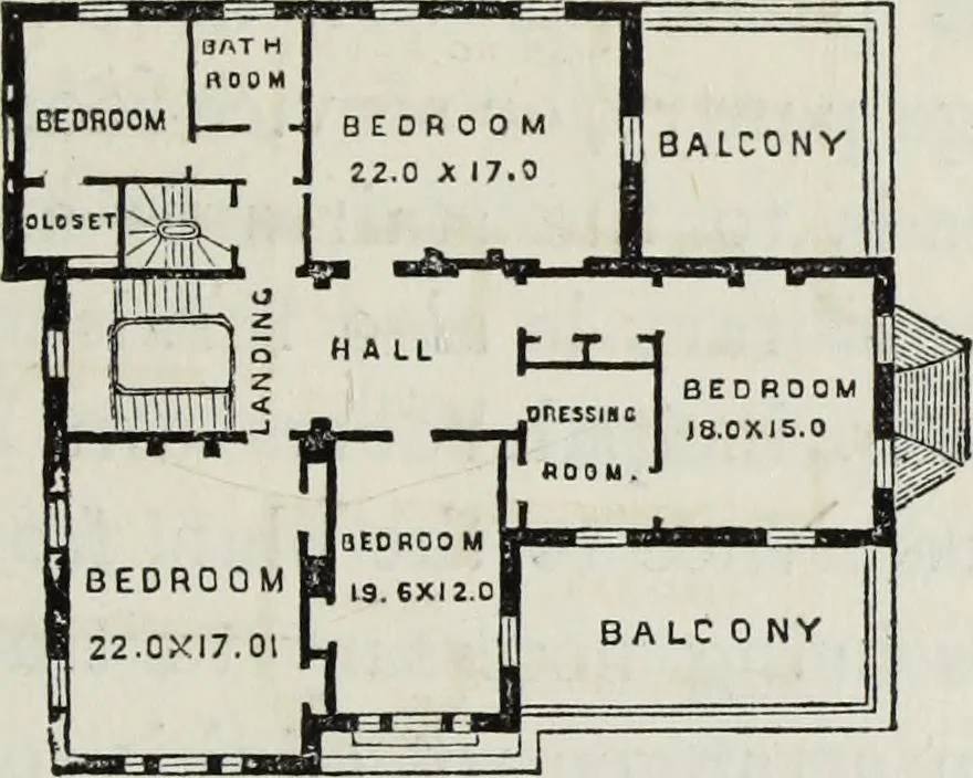An illustration from Villas and cottages, 1874, leaf 238