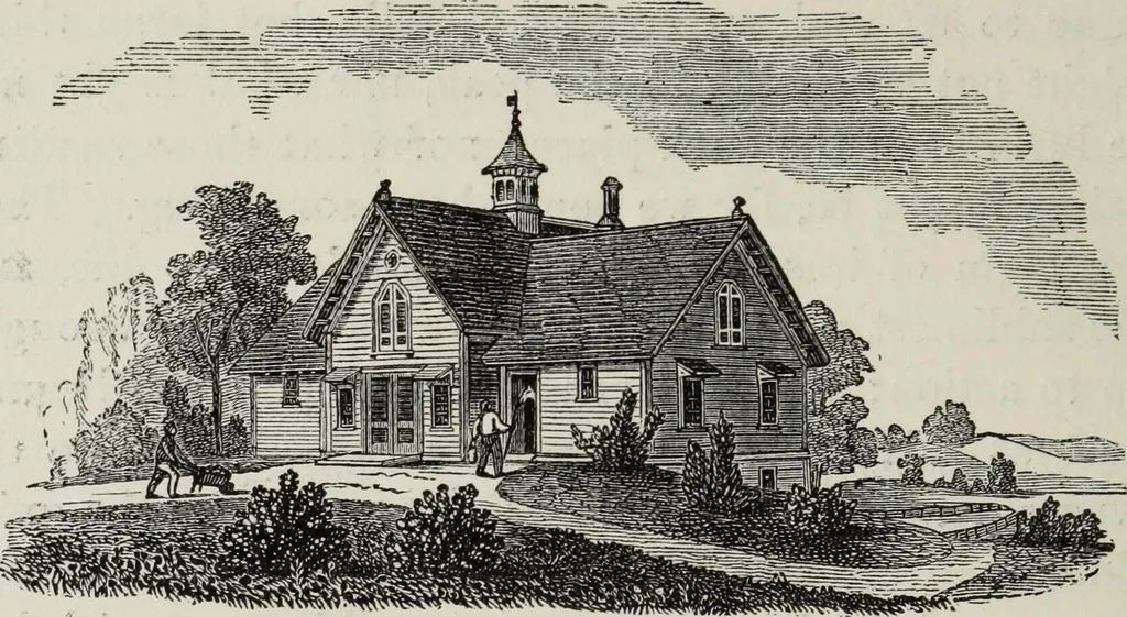 An illustration from Villas and cottages, 1874, leaf 249
