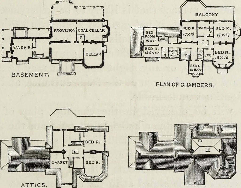 An illustration from Villas and cottages, 1874, leaf 276