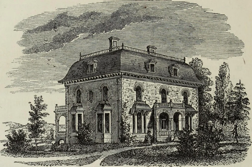 An illustration from Villas and cottages, 1874, leaf 281