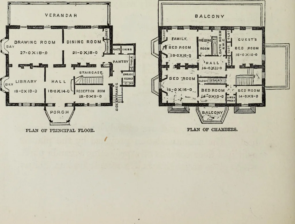 An illustration from Villas and cottages, 1874, leaf 281