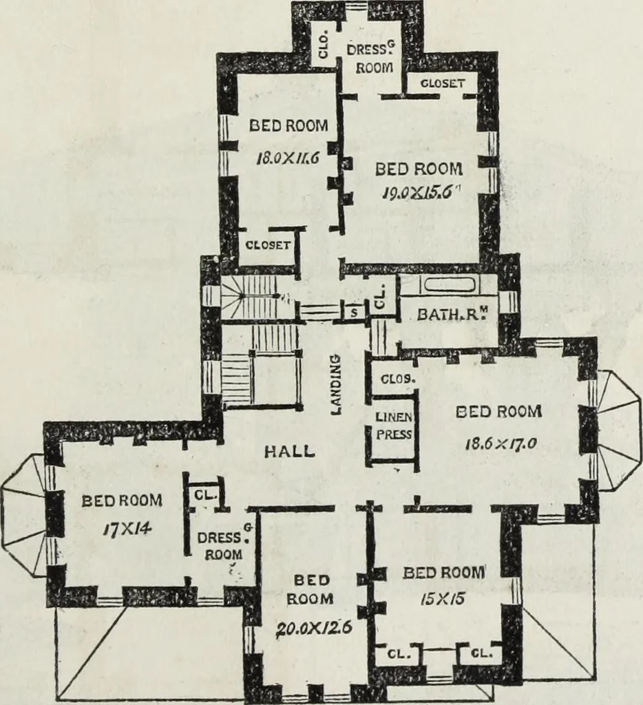 An illustration from Villas and cottages, 1874, leaf 296