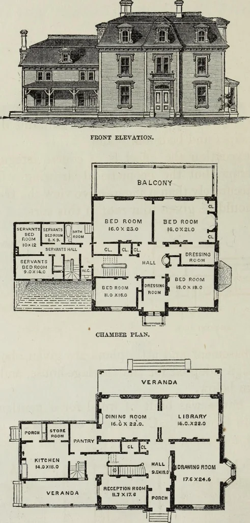 An illustration from Villas and cottages, 1874, leaf 299