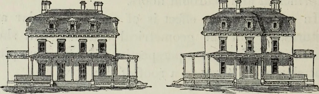 An illustration from Villas and cottages, 1874, leaf 301