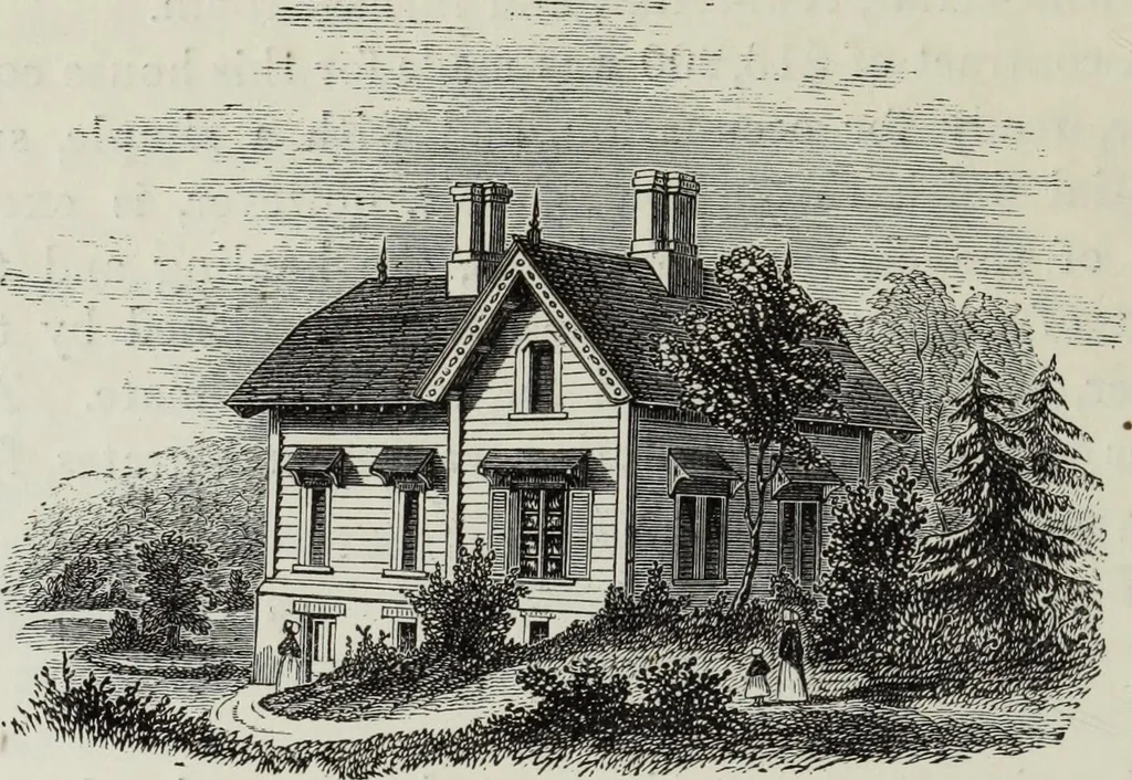 An illustration from Villas and cottages, 1874, leaf 315