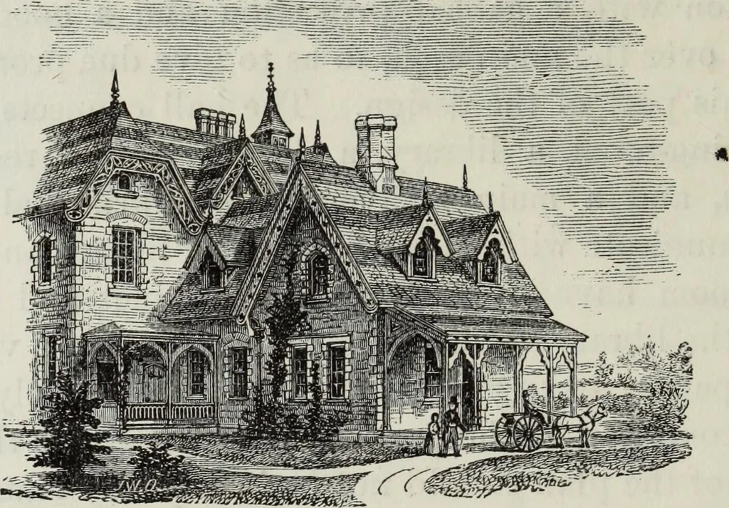 An illustration from Villas and cottages, 1874, leaf 325