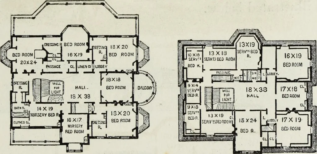 An illustration from Villas and cottages, 1874, leaf 348