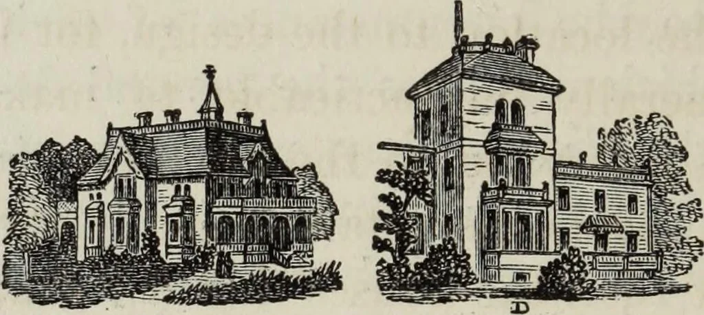 An illustration from Villas and cottages, 1874, leaf 71