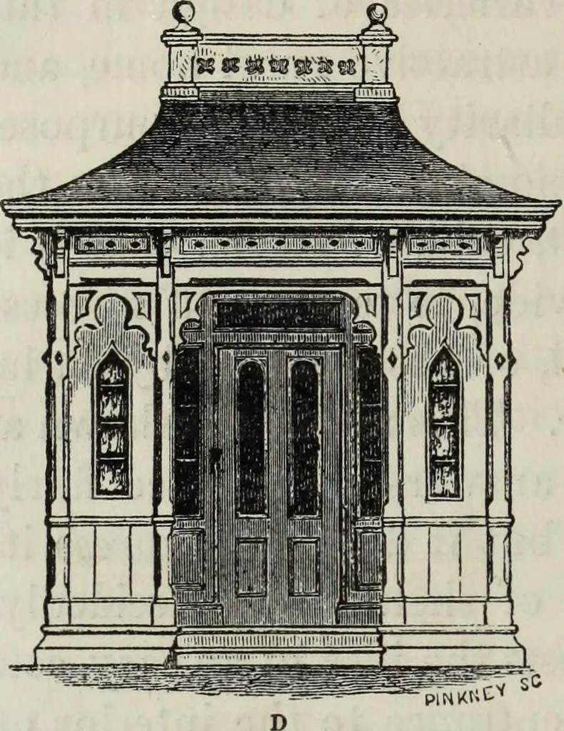 An illustration from Villas and cottages, 1874, leaf 89