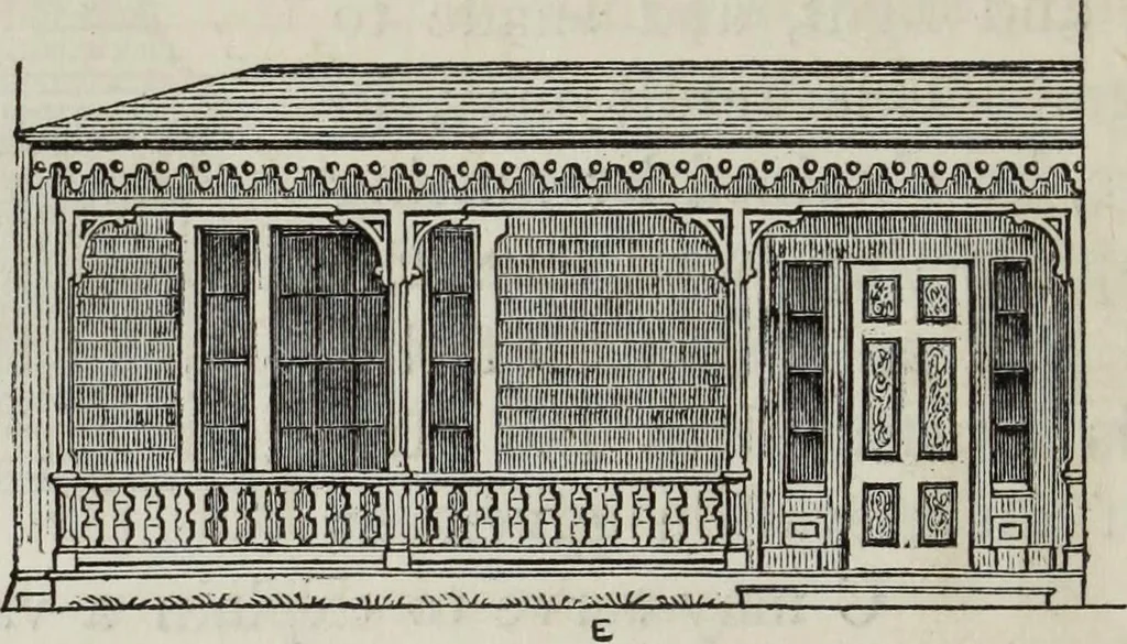 An illustration from Villas and cottages, 1874, leaf 89