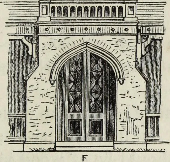 An illustration from Villas and cottages, 1874, leaf 90