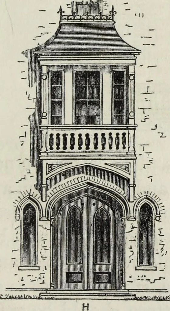 An illustration from Villas and cottages, 1874, leaf 90