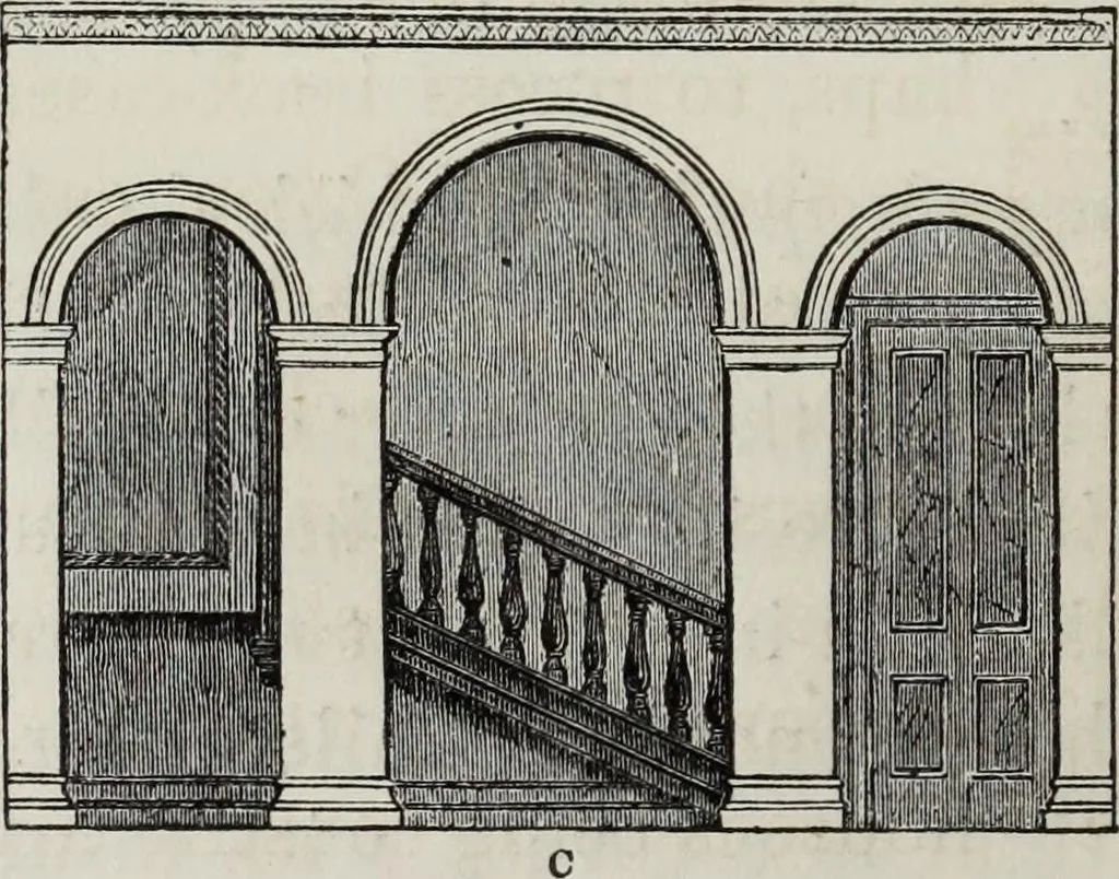 An illustration from Villas and cottages, 1874, leaf 93