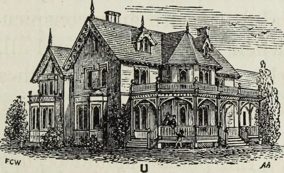 An illustration from Villas and cottages, 1874, leaf 96