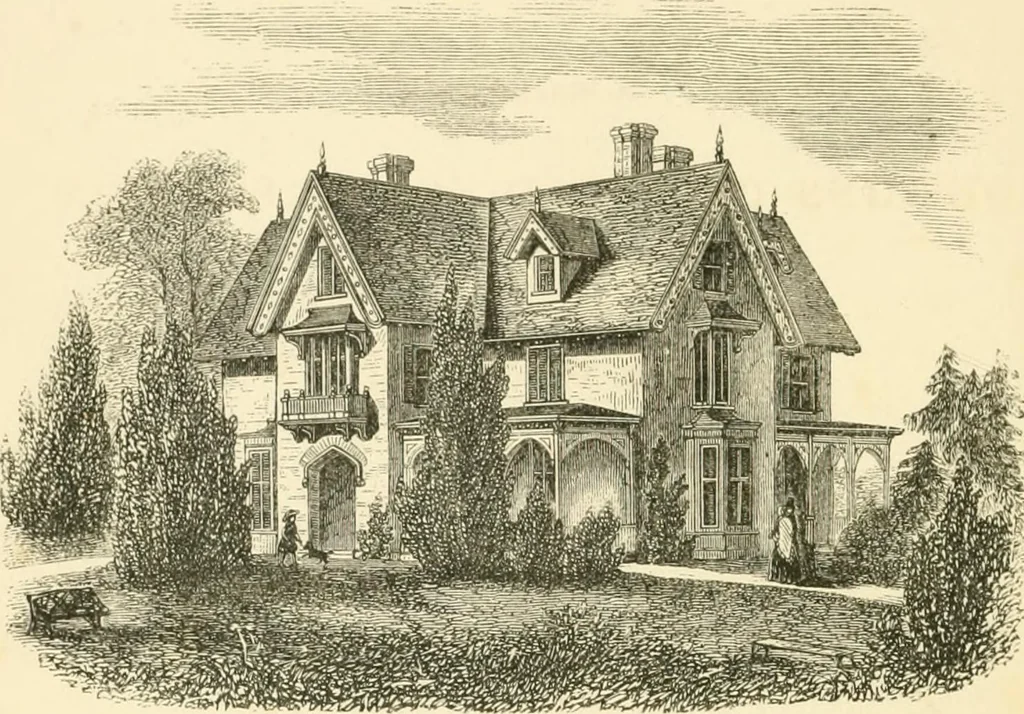 An illustration from Villas and cottages : a series of designs prepared for execution in the United State, 1857, leaf 11