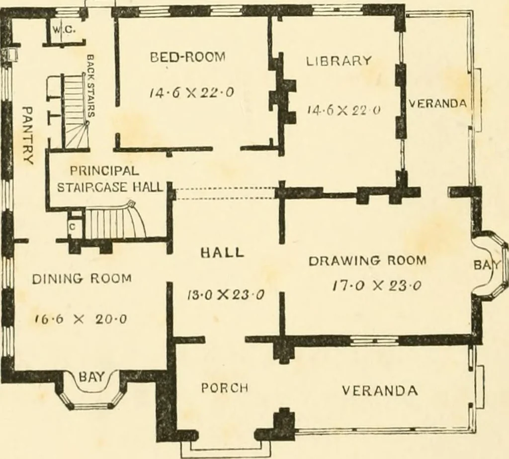 An illustration from Villas and cottages : a series of designs prepared for execution in the United State, 1857, leaf 11
