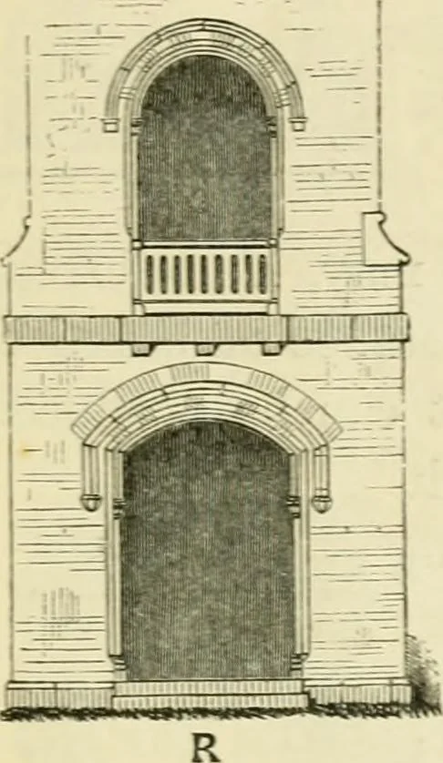 An illustration from Villas and cottages : a series of designs prepared for execution in the United State, 1857, leaf 112