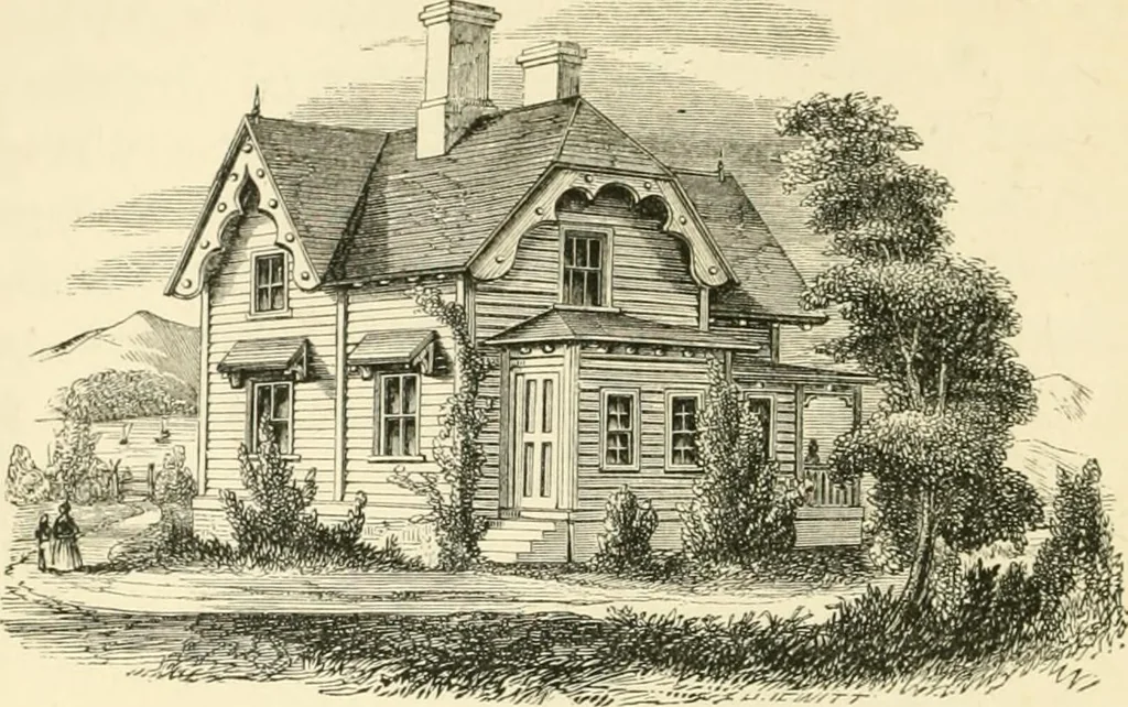 An illustration from Villas and cottages : a series of designs prepared for execution in the United State, 1857, leaf 131