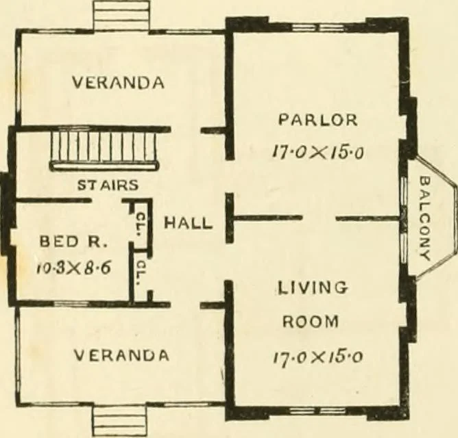 An illustration from Villas and cottages : a series of designs prepared for execution in the United State, 1857, leaf 135