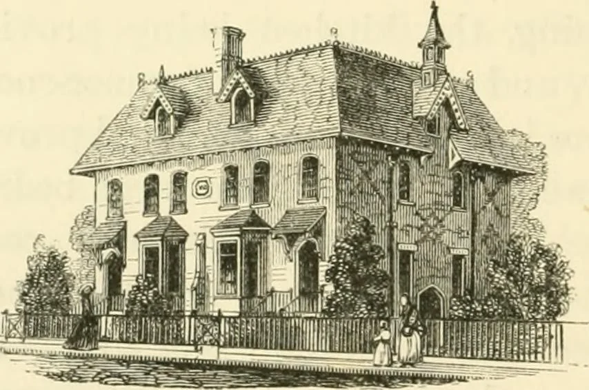 An illustration from Villas and cottages : a series of designs prepared for execution in the United State, 1857, leaf 151
