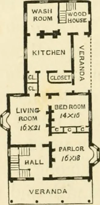 An illustration from Villas and cottages : a series of designs prepared for execution in the United State, 1857, leaf 159