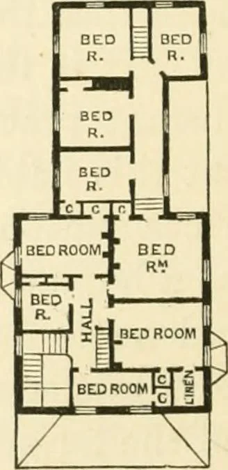 An illustration from Villas and cottages : a series of designs prepared for execution in the United State, 1857, leaf 159