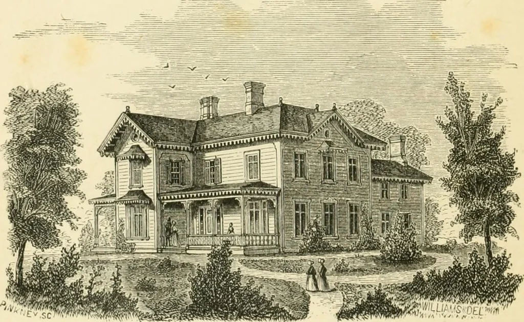 An illustration from Villas and cottages : a series of designs prepared for execution in the United State, 1857, leaf 171