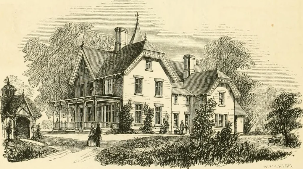 An illustration from Villas and cottages : a series of designs prepared for execution in the United State, 1857, leaf 177