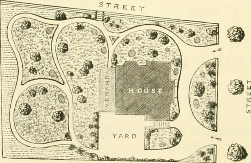 An illustration from Villas and cottages : a series of designs prepared for execution in the United State, 1857, leaf 215