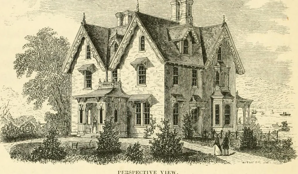 An illustration from Villas and cottages : a series of designs prepared for execution in the United State, 1857, leaf 225