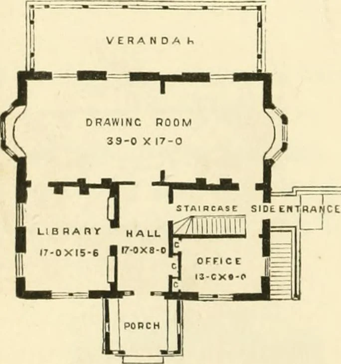 An illustration from Villas and cottages : a series of designs prepared for execution in the United State, 1857, leaf 225