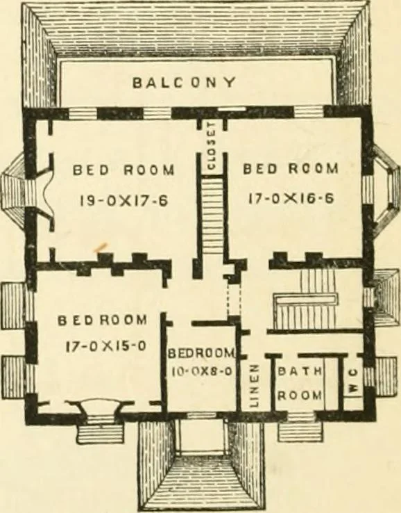 An illustration from Villas and cottages : a series of designs prepared for execution in the United State, 1857, leaf 225